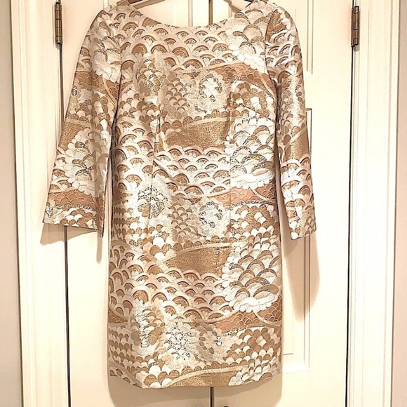 Trina Turk Dresses & Skirts - Trina turk different shades of gold lame brocade